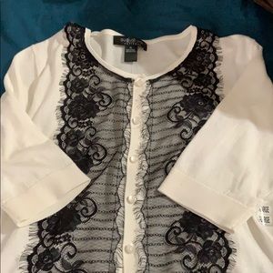 NWOT August Silk 3/4 length sleeve cardigan